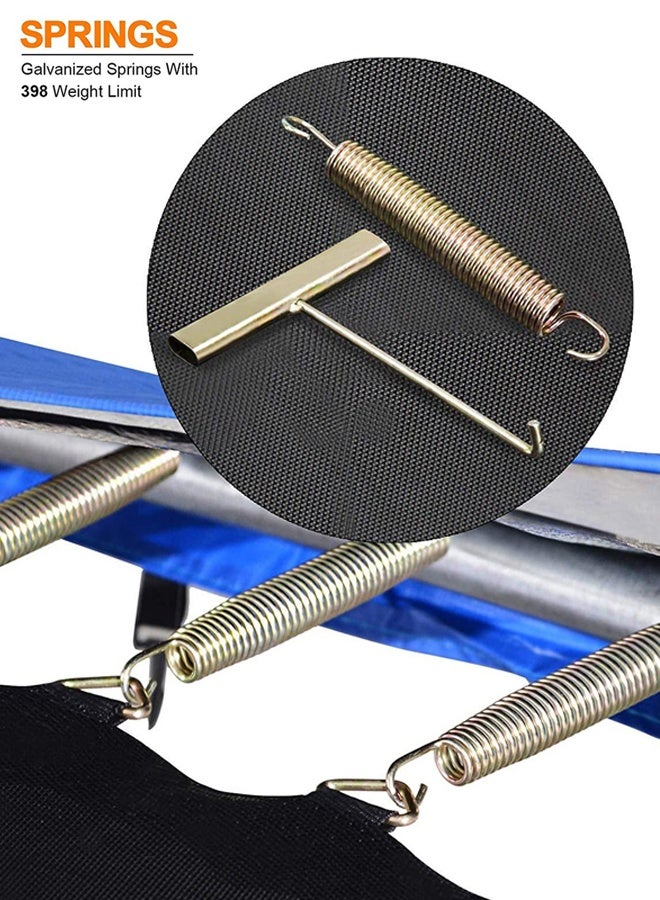 JSAITOYS Round Trampoline with Safety Enclosure Net 6FT for Kids and Adults Outdoor Garden Backyard Fun Bungee - Image 5